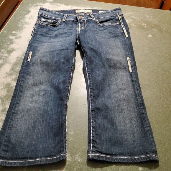 BKE Starlite Stretch Cropped Jean Sz 29 - Picture 3 of 5